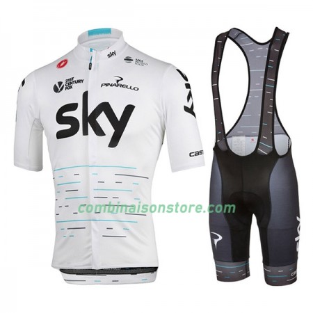 Combinaison Cycliste + Cuissard à Bretelles 2017 Team Sky N003